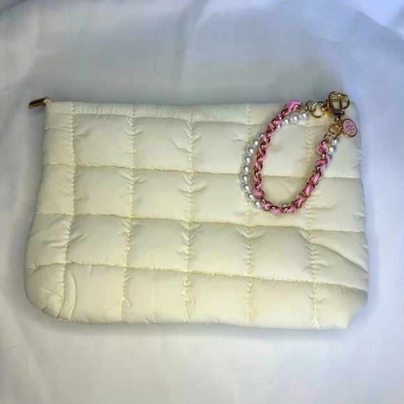 Faux Pearl & Pink Chain Bag & Phone Charm Strap - Picture 4 of 6